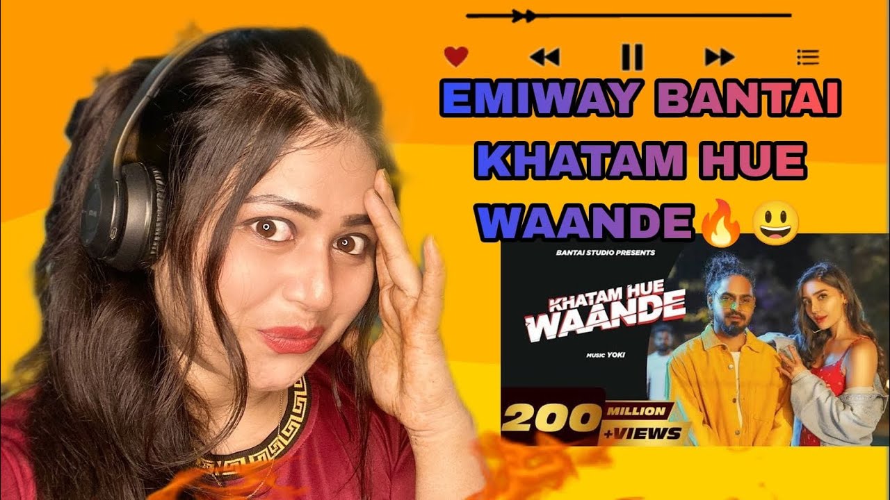EMIWAY - KHATAM HUE WAANDE (Prod.YOKI) (OFFICIAL MUSIC VIDEO) | REACTION VIDEO |
