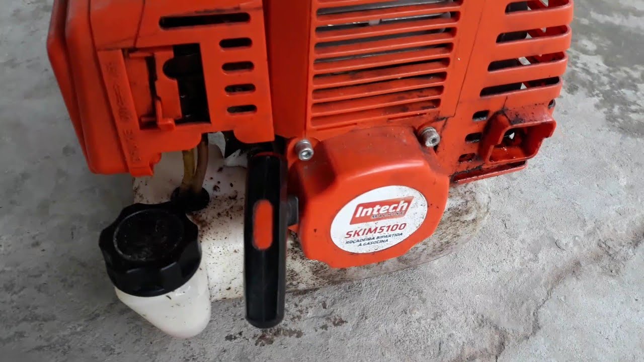 melhor maquina custo benefício do mercado livre testando máquina da intech machine 5100 roçadeira 2T