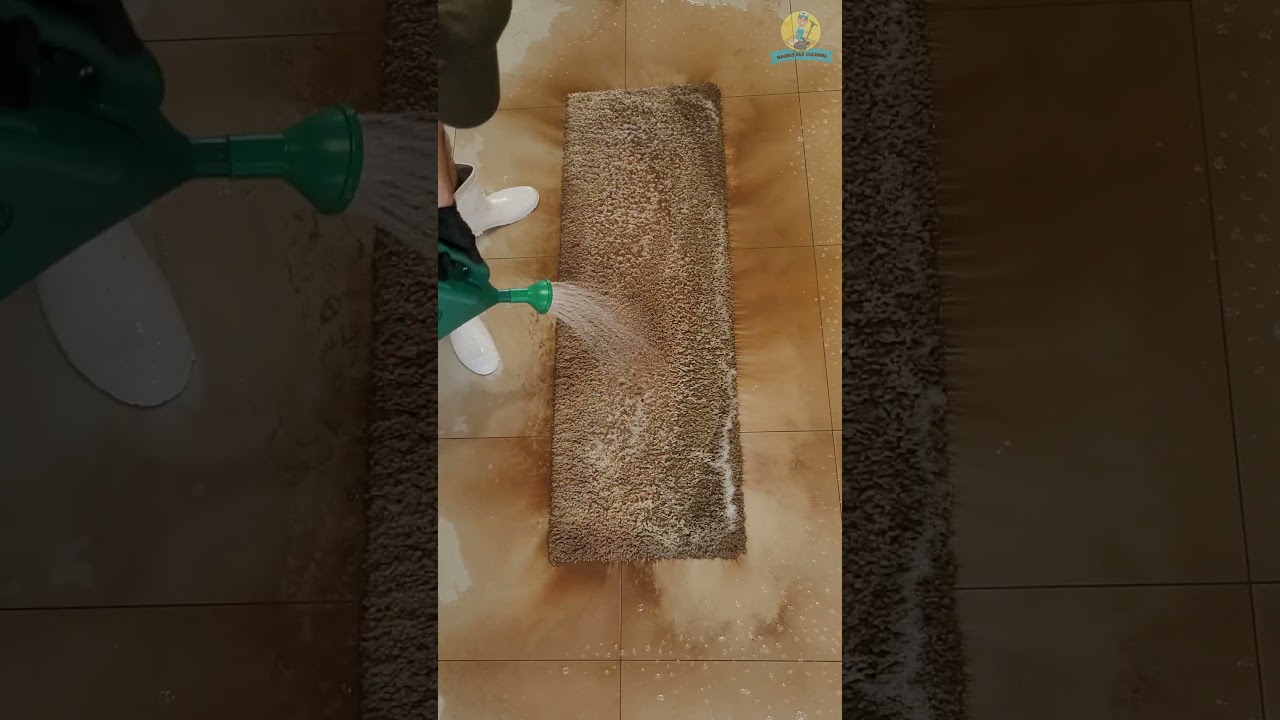 Amazing Flooded Carpet Cleaning Transformation -ASMR Satisfying RUG CLEANING#shorts