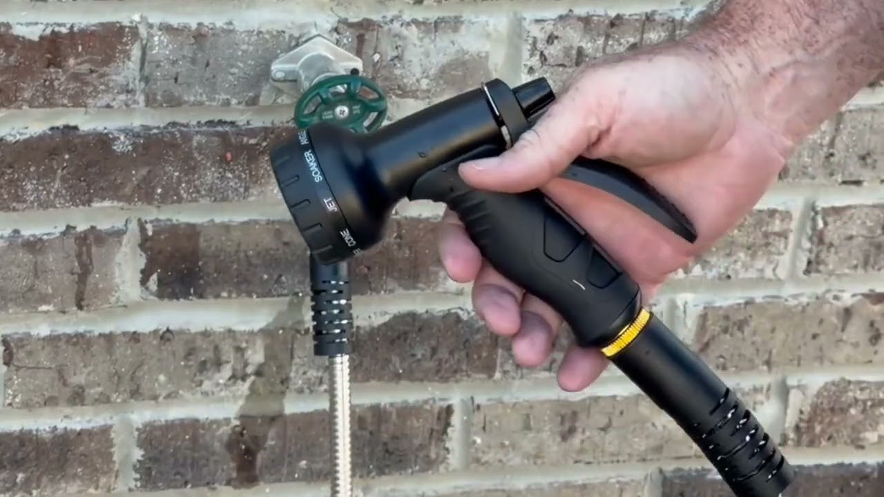 Heavy Duty Metal Water Pipe with 10 Function Nozzles