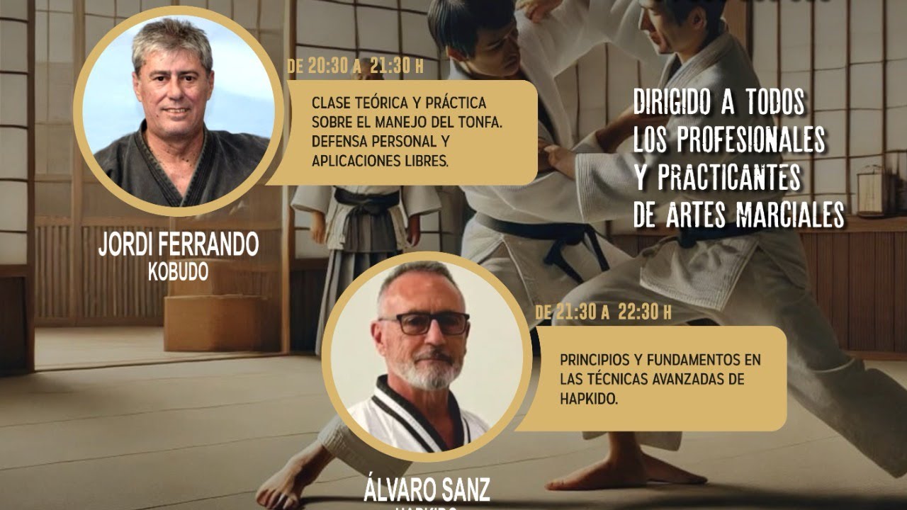 1ª PROGRAMA    conferencias de  KOBUDO & HAPKIDO