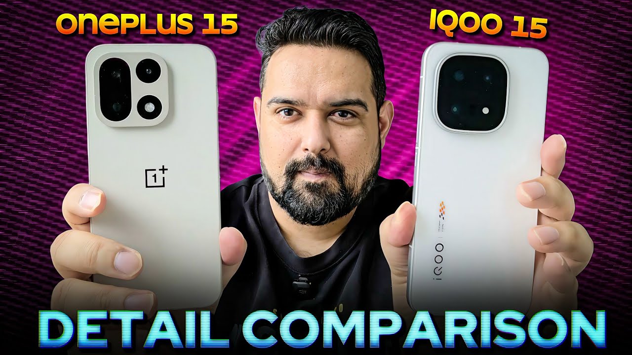 Oneplus 15 ya iQOO 15 Detail Comparison || Performance,Display,Speaker,Camera Comparison 