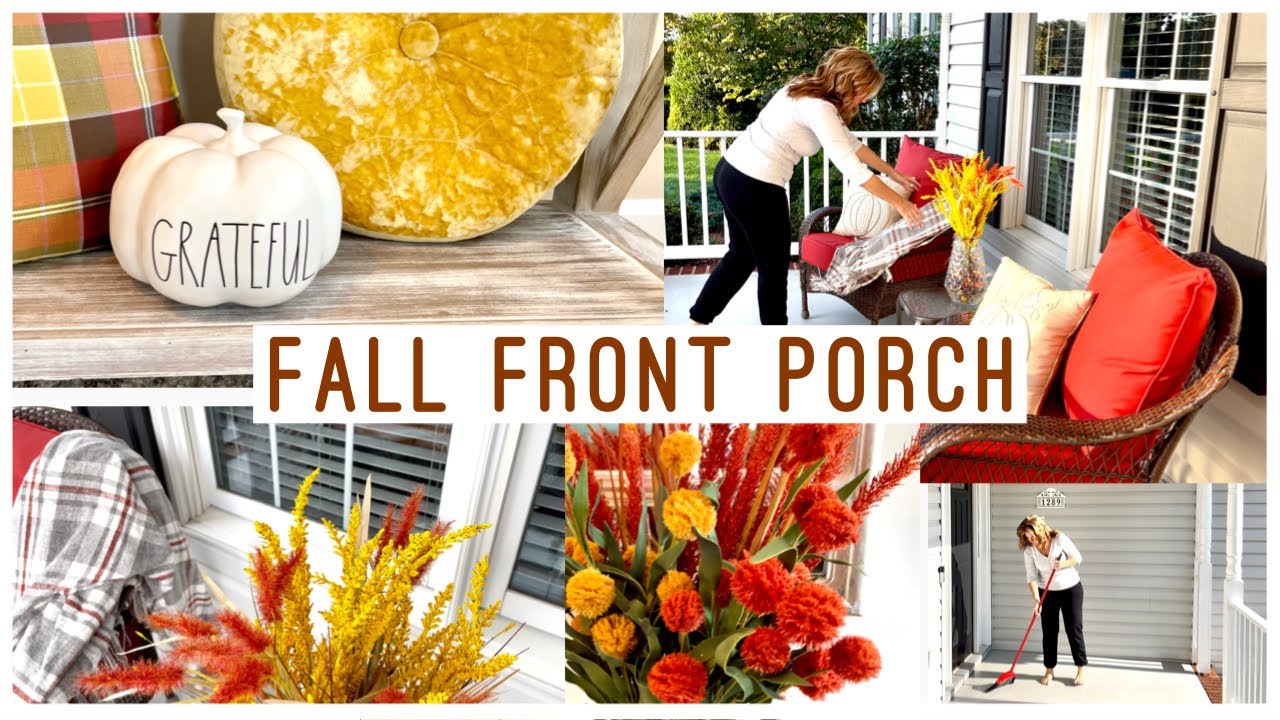 🍁 DECORATE WITH ME FRONT PORCH | WITH MY SISTER JENNI! 💗 | FALL DECOR