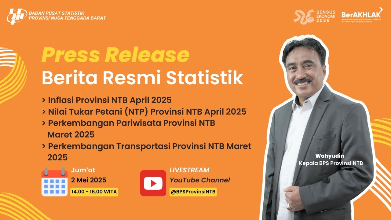 Rilis BRS 2 Mei 2025 - BPS Provinsi Nusa Tenggara Barat