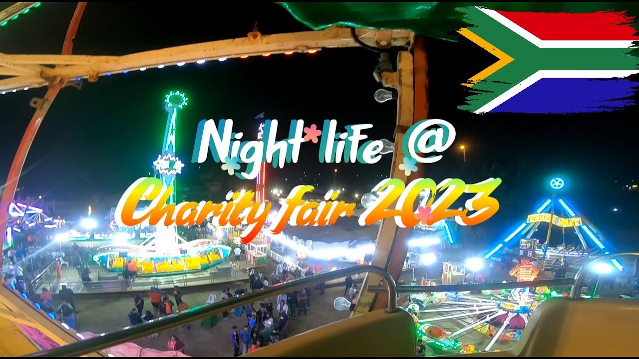 Night life at Charity fair 2023 in the Indian Neighborhood, south Africa