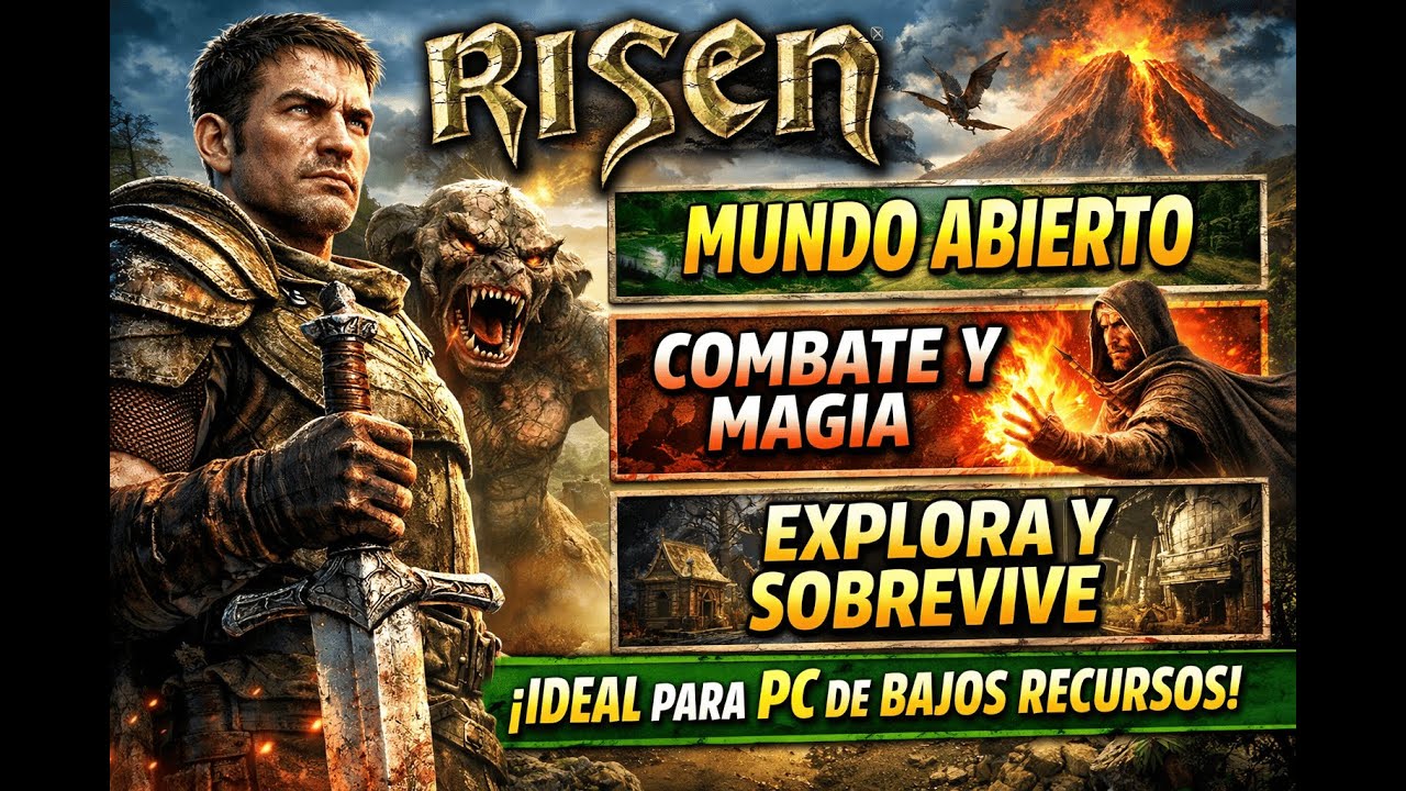 Risen PC Full Español 🔥 RPG Increíble para PCs de Bajos Recursos