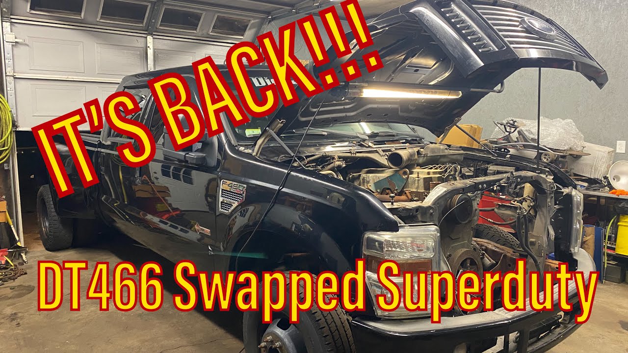 ITS BACK!!! The dt466 truck gets some progress.