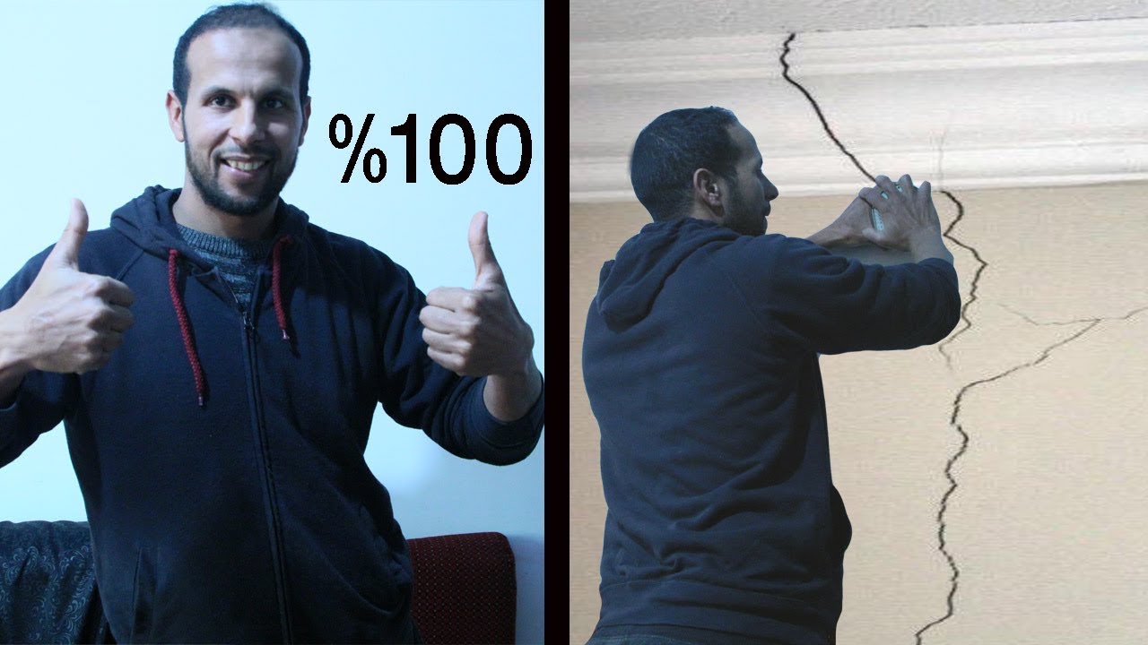 الحل النهائي للقضاء على تشققات الجدران 100% شاهد واستفد من هذه الحيلة