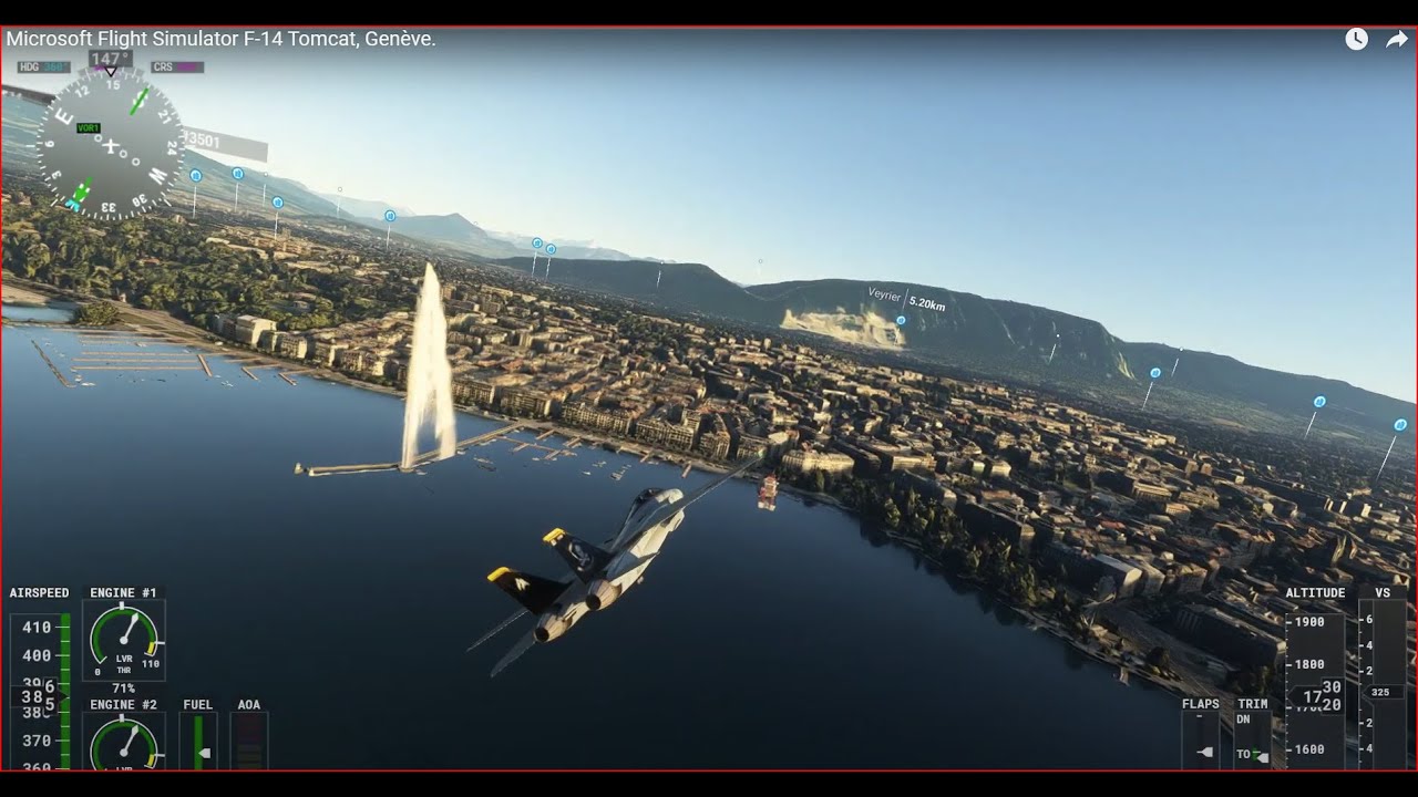 Microsoft Flight Simulator 2020. F-14 Tomcat