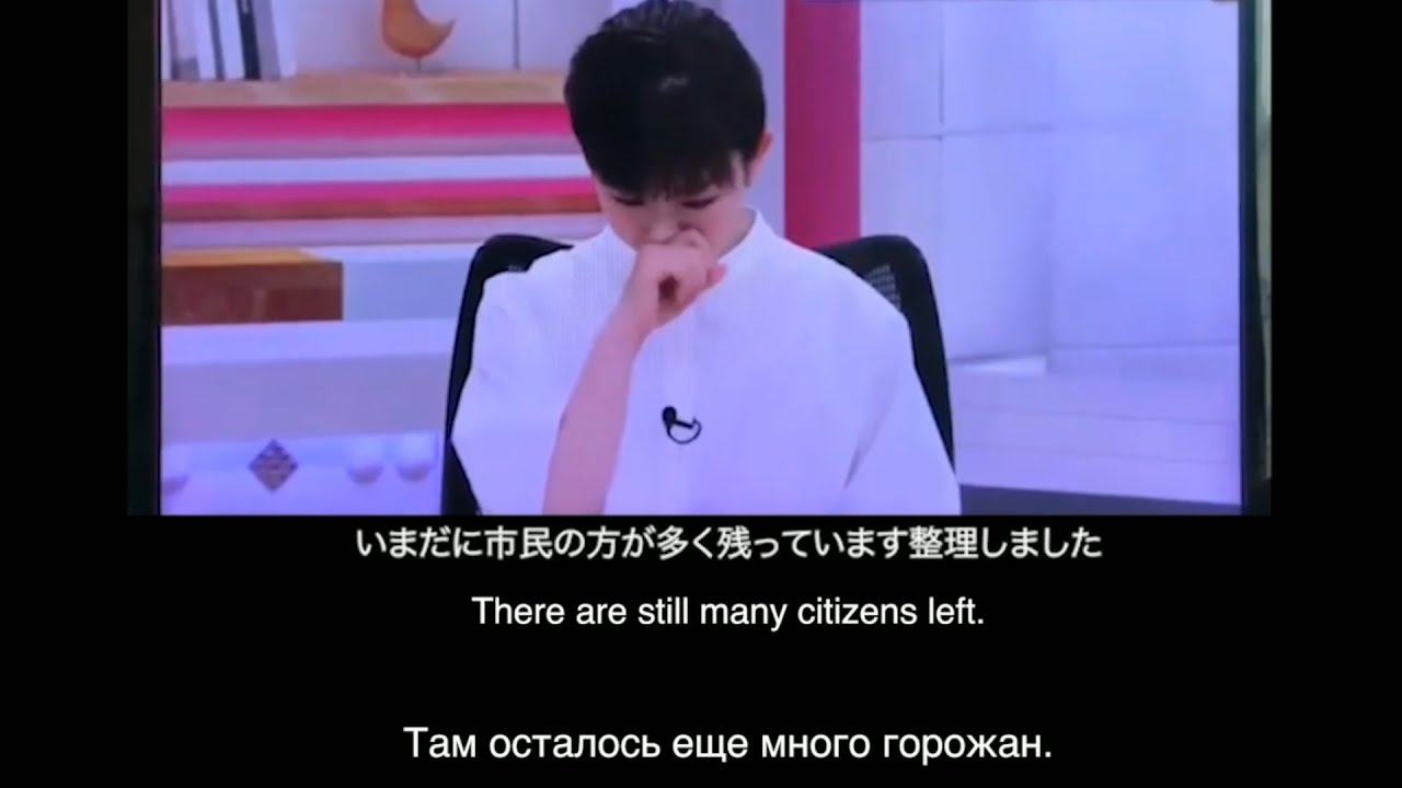 Japanese TV host can't hold back tears talking about the victims of the Russian invasion of Ukraine