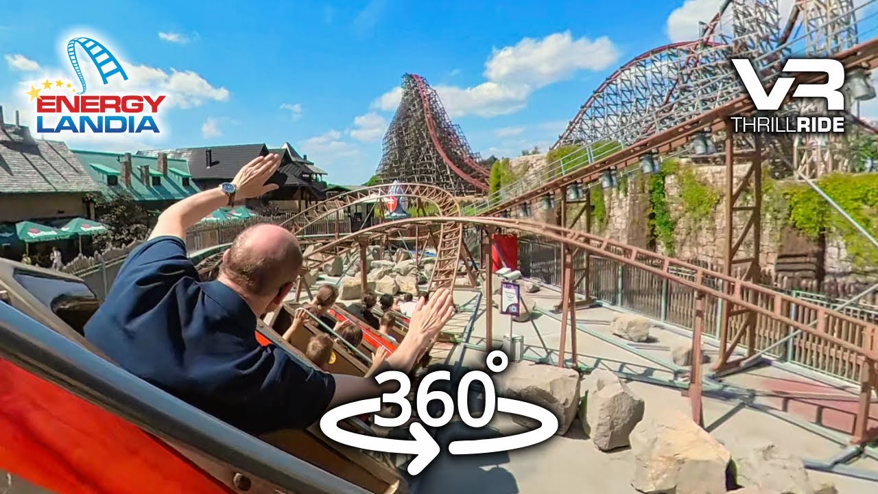 The Flying Dragon Of Energylandia 360° Draken VR Roller Coaster onride POV