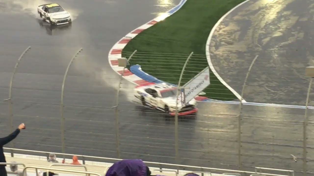 Chase Briscoe Leads as the Caution Comes Out in the Rain 2020 NASCAR Xfinity Series Charlotte ROVAL