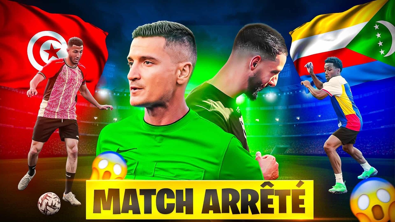 Tunisie vs Comores 🇹🇳🇰🇲 – Match ARRÊTÉ, sécurité, Boucif fait le ménage (VERSION NON CENSURÉE)