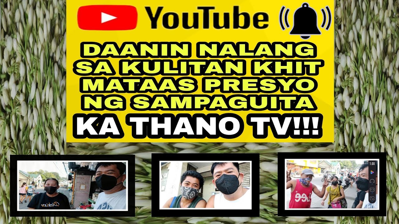 PRESYO NG SAMPAGUITA MATAAS PADIN. KAYA DINAAN NLNG SA KULITAN...