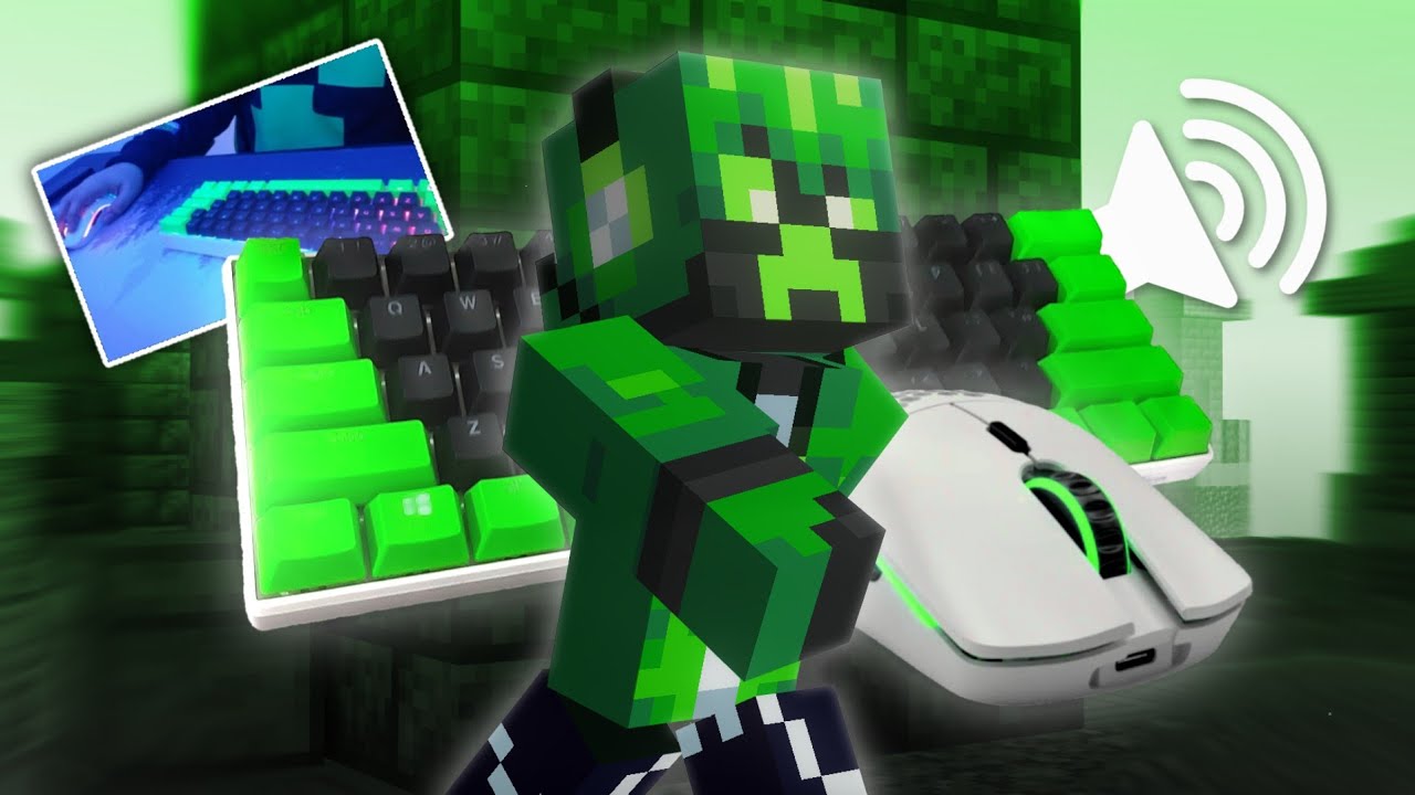 Keyboard + Mouse Sounds ASMR | Cubecraft Skywars Handcam
