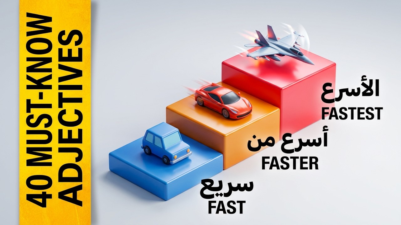 40 Arabic Adjectives You Must Know | Comparative & Superlative Made Easy
