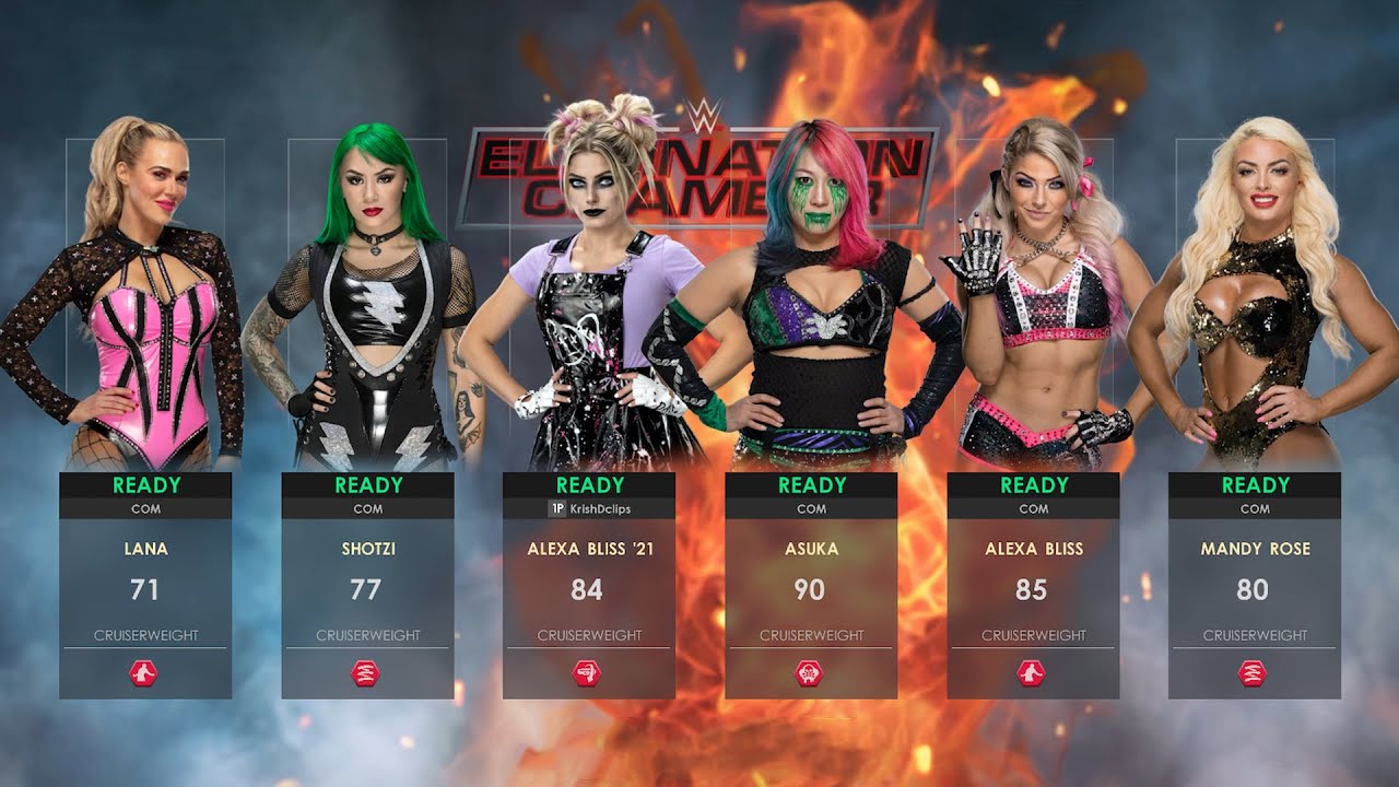 Alexa Bliss '21 | 6 Women Elimination Chamber | WWE 2K22 PC Gameplay - No Commentary