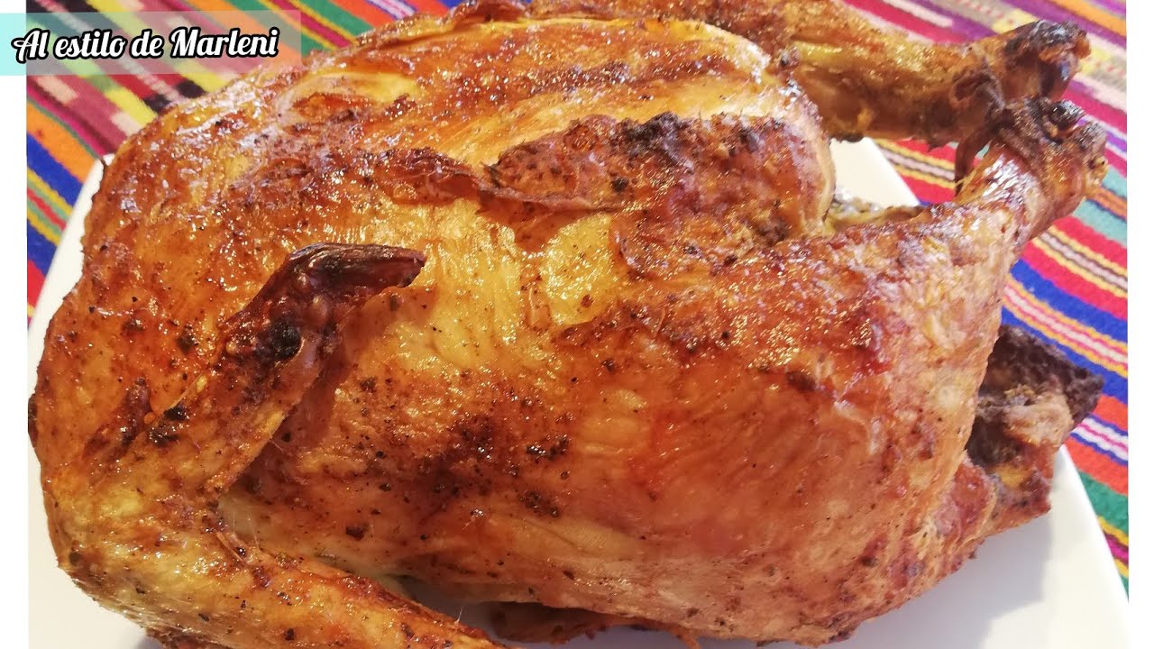 Cómo preparar POLLO AL HORNO 🍗 crujiente y jugoso!! 🤩🤩🤩 Fácil 😱