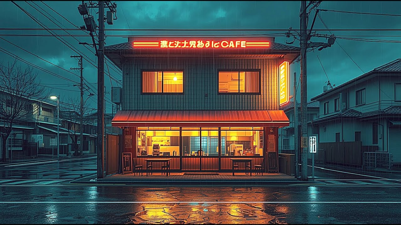 A Quiet Cafe Before Closing Time II Soft Night Lofi