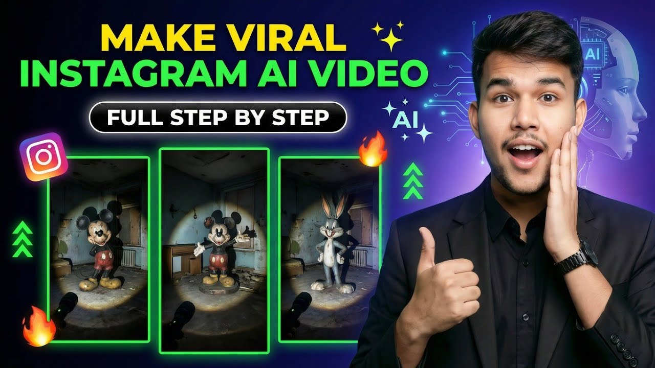 Make Viral Instagram AI Video in Just 5 Minutes 🔥 | AI Video Kaise Banaye (Step by Step Tutorial)