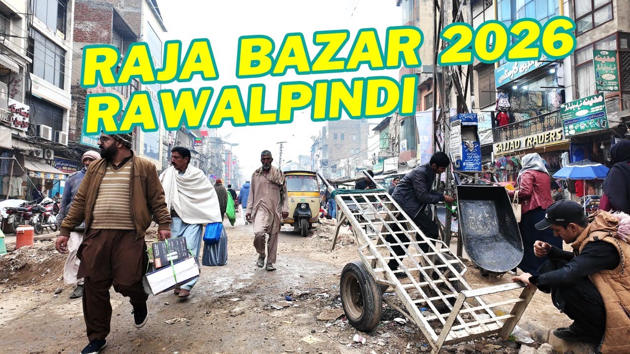 Raja Bazaar Rawalpindi | Old City Walking Tour in 4K | Pakistan 2026
