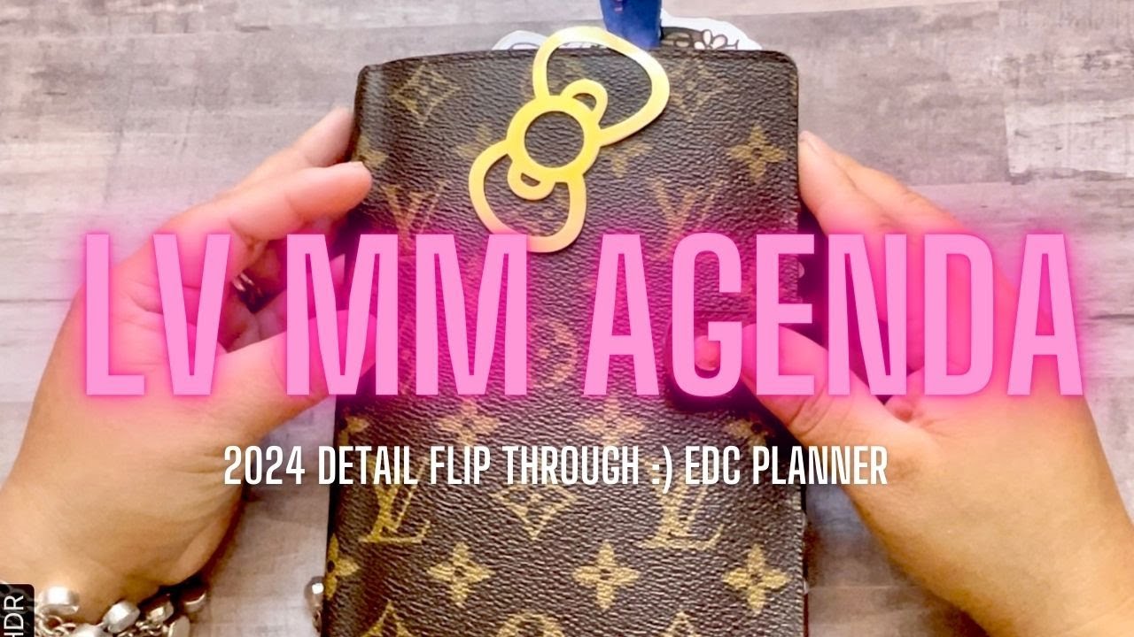 Louis Vuitton MM agenda flip through :)