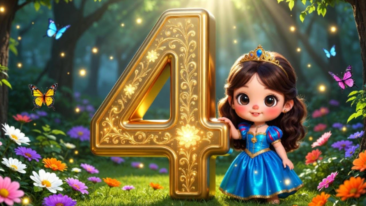 Number 4 for Kids: Learn to Count 4 Seasons! 🍂 Phonics & Math for Toddlers