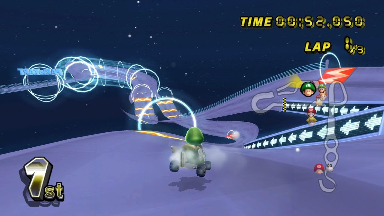 Mario Kart Wii - Winter (Night) // Full Game 100% Walkthrough (150cc)