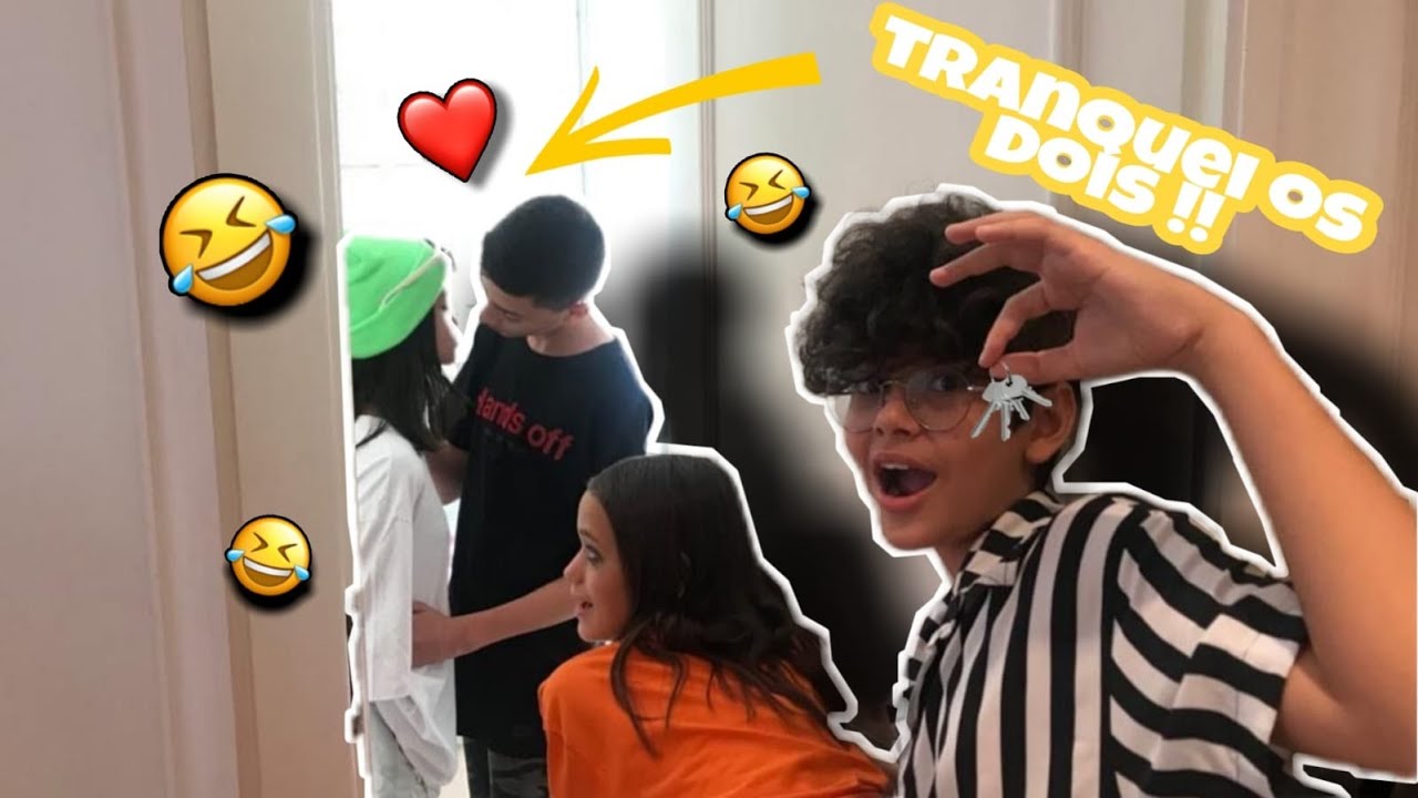 TRANCAMOS O VICTOR E A MILLENA MAIA NO BANHEIRO*será que rolou beijo pra sair?*