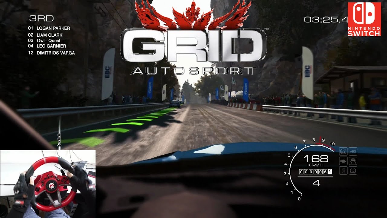 Let's Play Grid Autosport with Hori Mario Kart Racing Wheel Pro Deluxe (Nintendo Switch) (6)