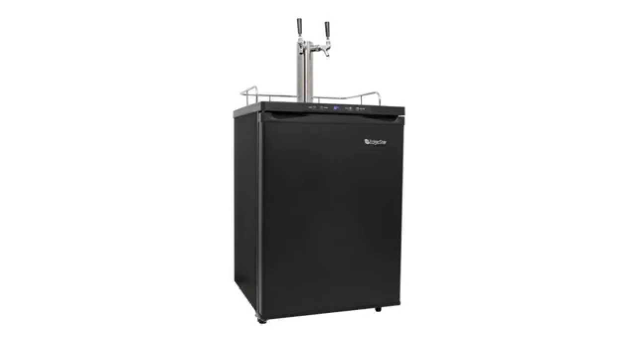 Full Size Dual Tap Kegerator with Digital Display - KC3000TWIN
