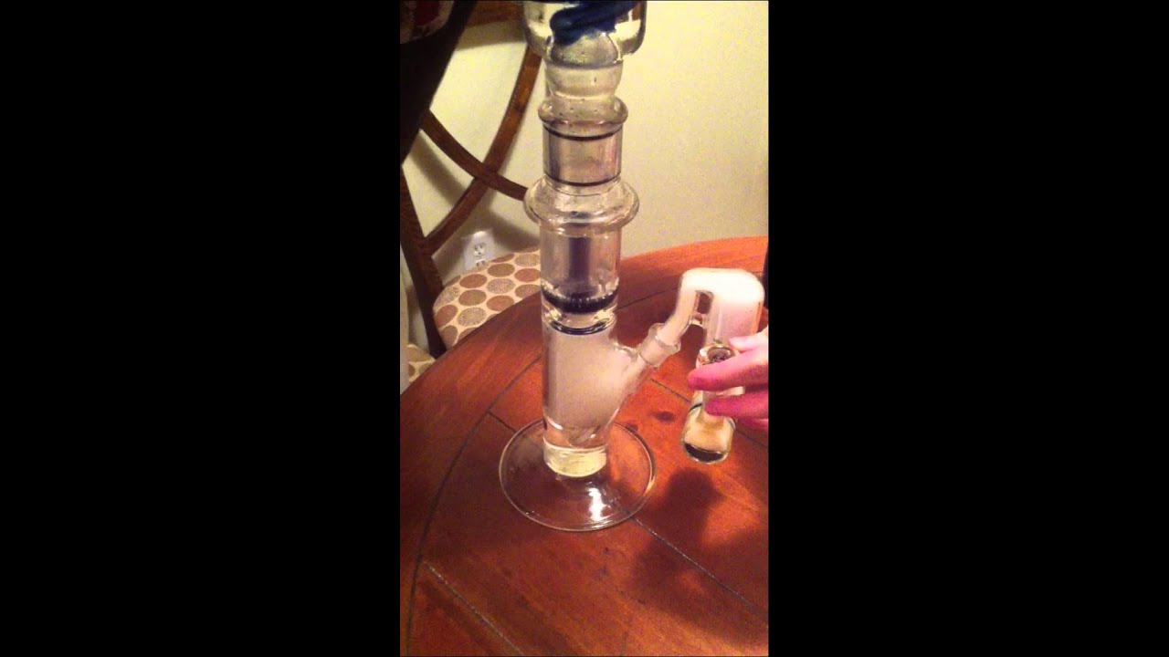 Pyrology Glass Worked Double coil matching colored ash catcher