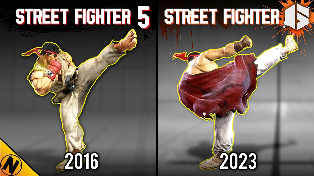 Street Fighter 6 против Street Fighter 5 | Прямое сравнение