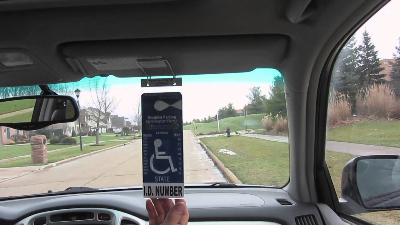 VisorTag Vertical for Handicap Parking Placard Holder