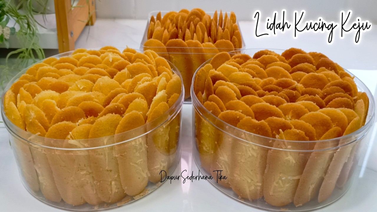 GAK BOLEH DISKIP KUE LIDAH KUCING KEJU INI UNTUK LEBARAN BUN,ENAK BANGET RENYAH GURIH BUATNYA MUDAH