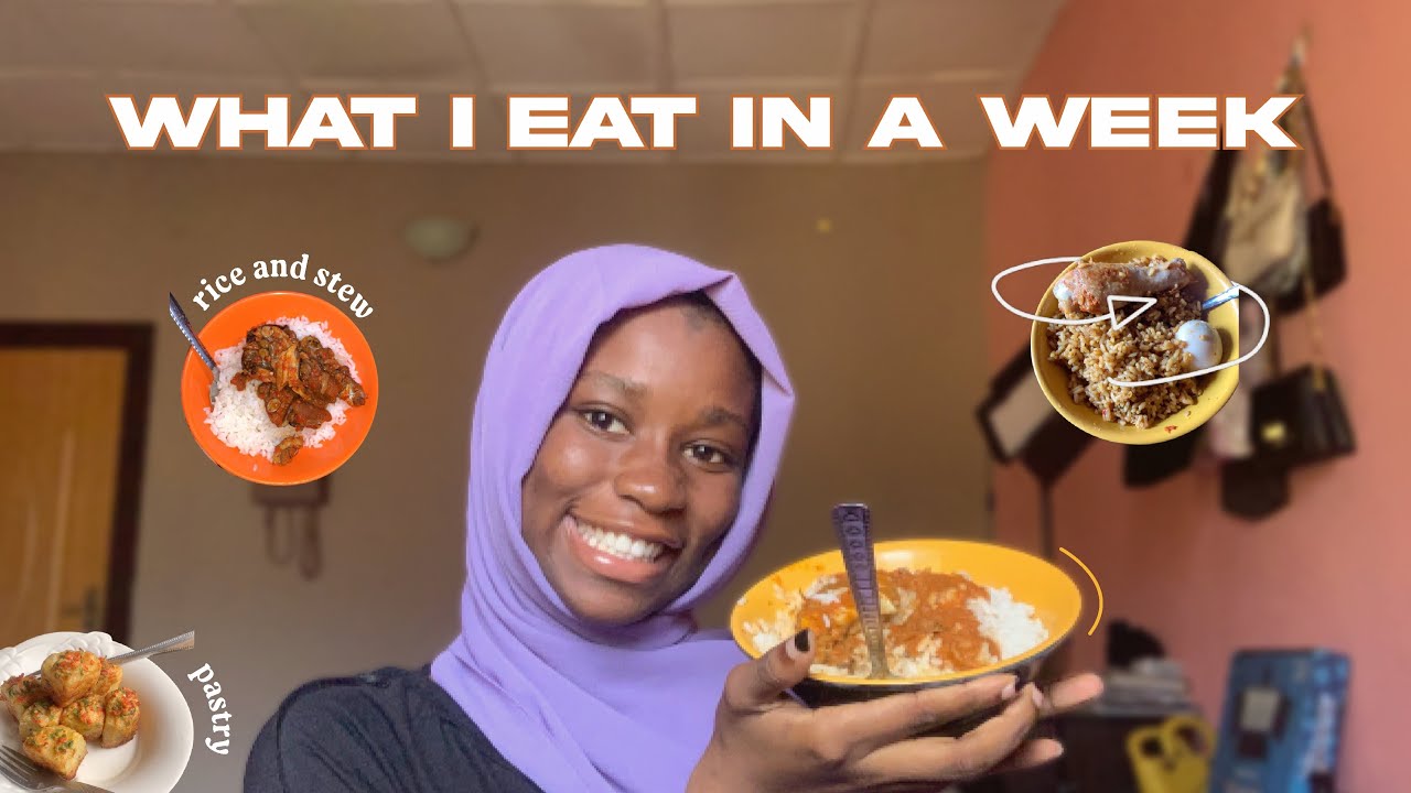 WHAT I ATE IN A WEEK||Last Week of 300 level Exams+cooking