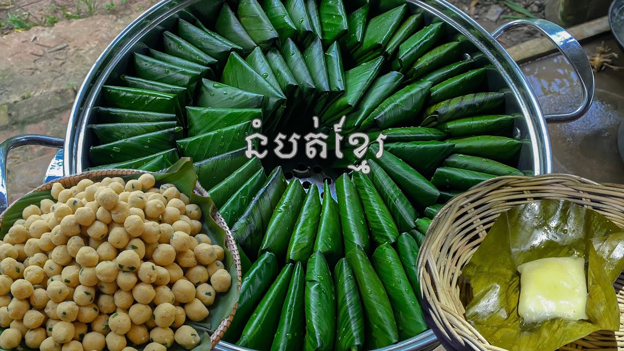 Making a very traditional Khmer dessert: Num Bott ( នំបត់ ) | Active Kitchen.