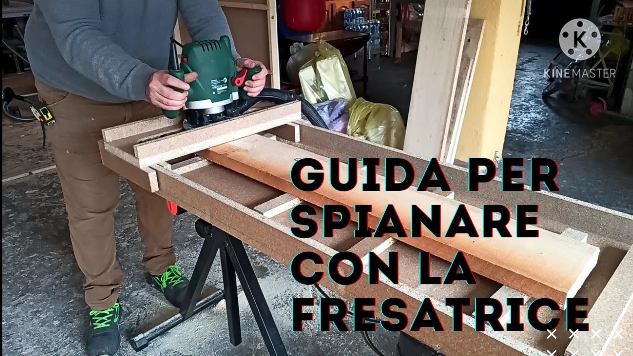GUIDA PER SPIANARE CON FRESATRICE FAI DA TE IN LEGNO - DIY WOOD GUIDE TO PAVE