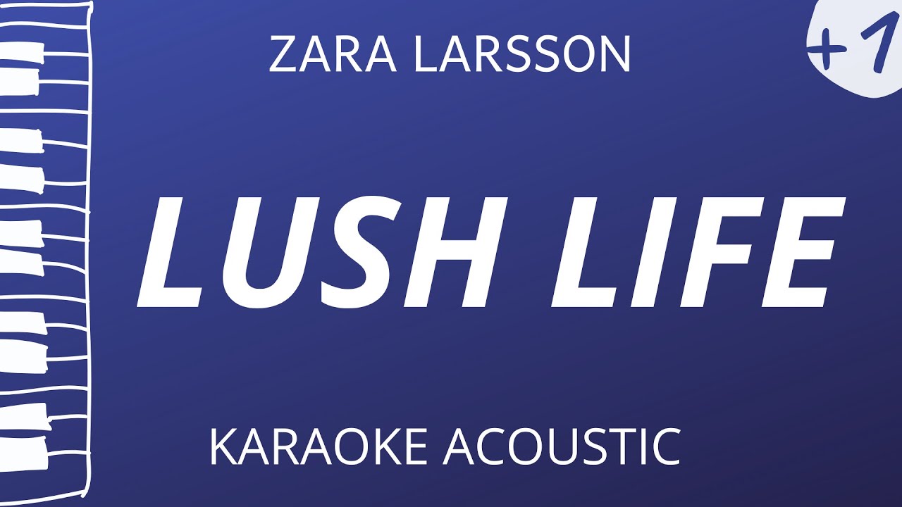Lush Life - Zara Larsson (Acoustic Karaoke) Higher Key 