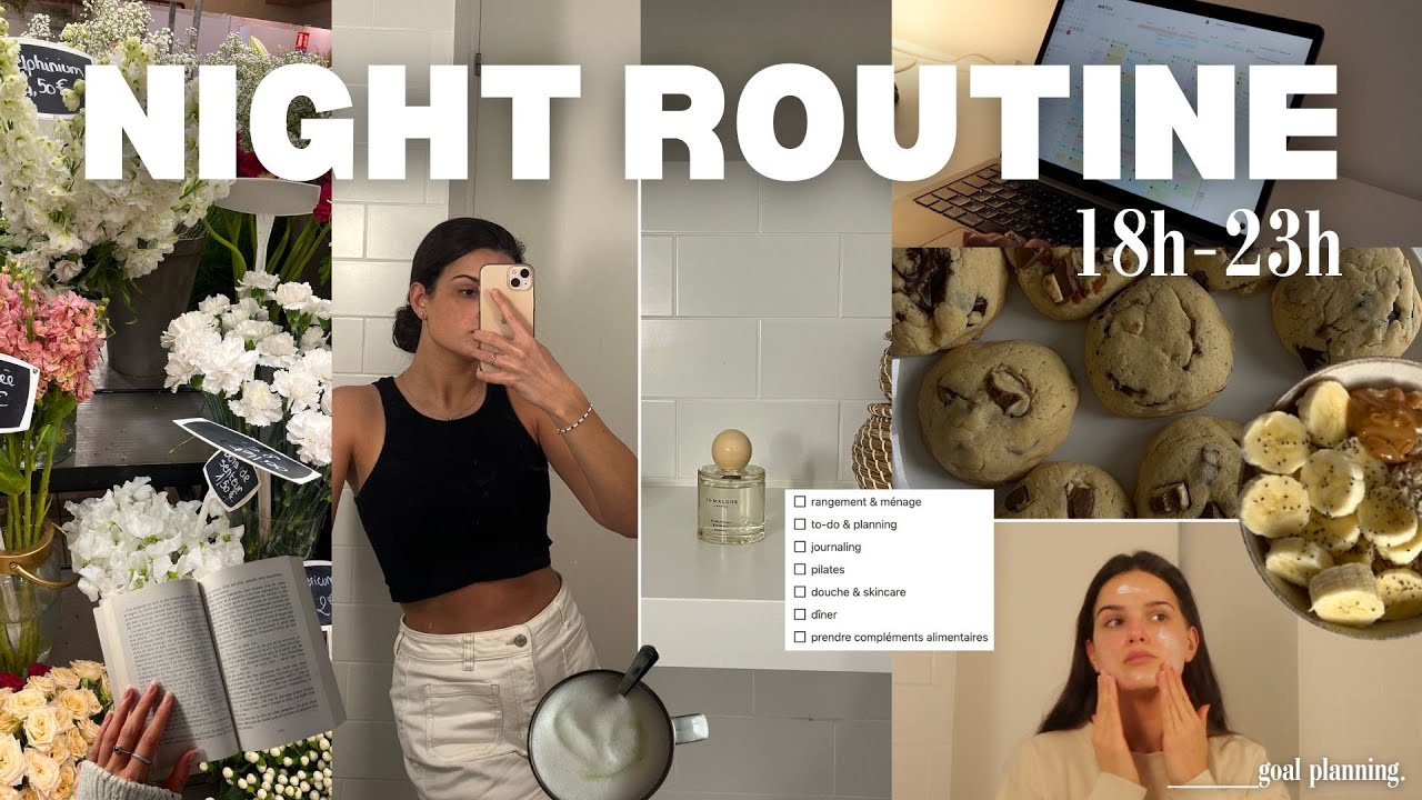 NIGHT ROUTINE PRODUCTIVE (18h-23h) ✨ | printemps 2025 🌷 motivation, cosy & réaliste