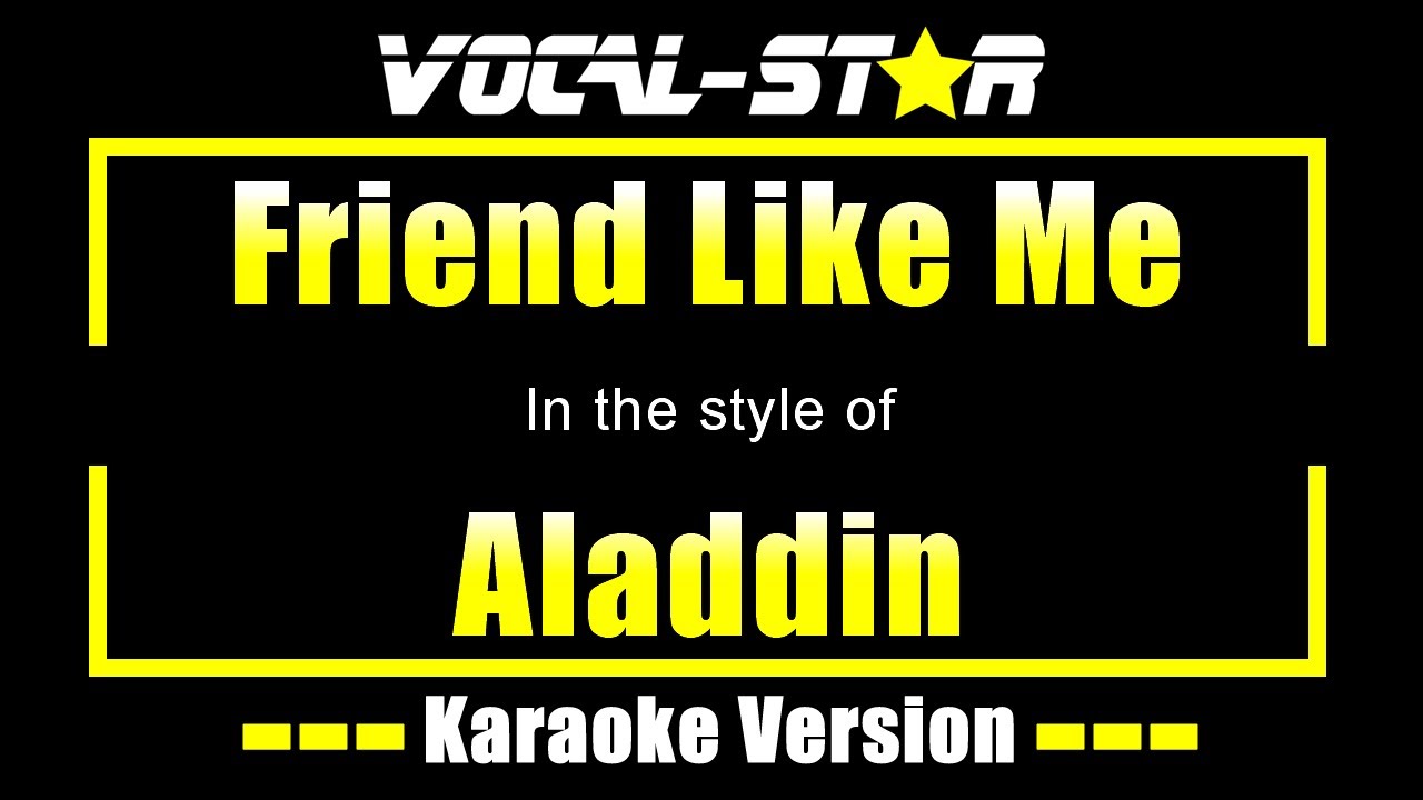 Aladdin - Friend Like Me | With Lyrics HD Vocal Star Karaoke 4K