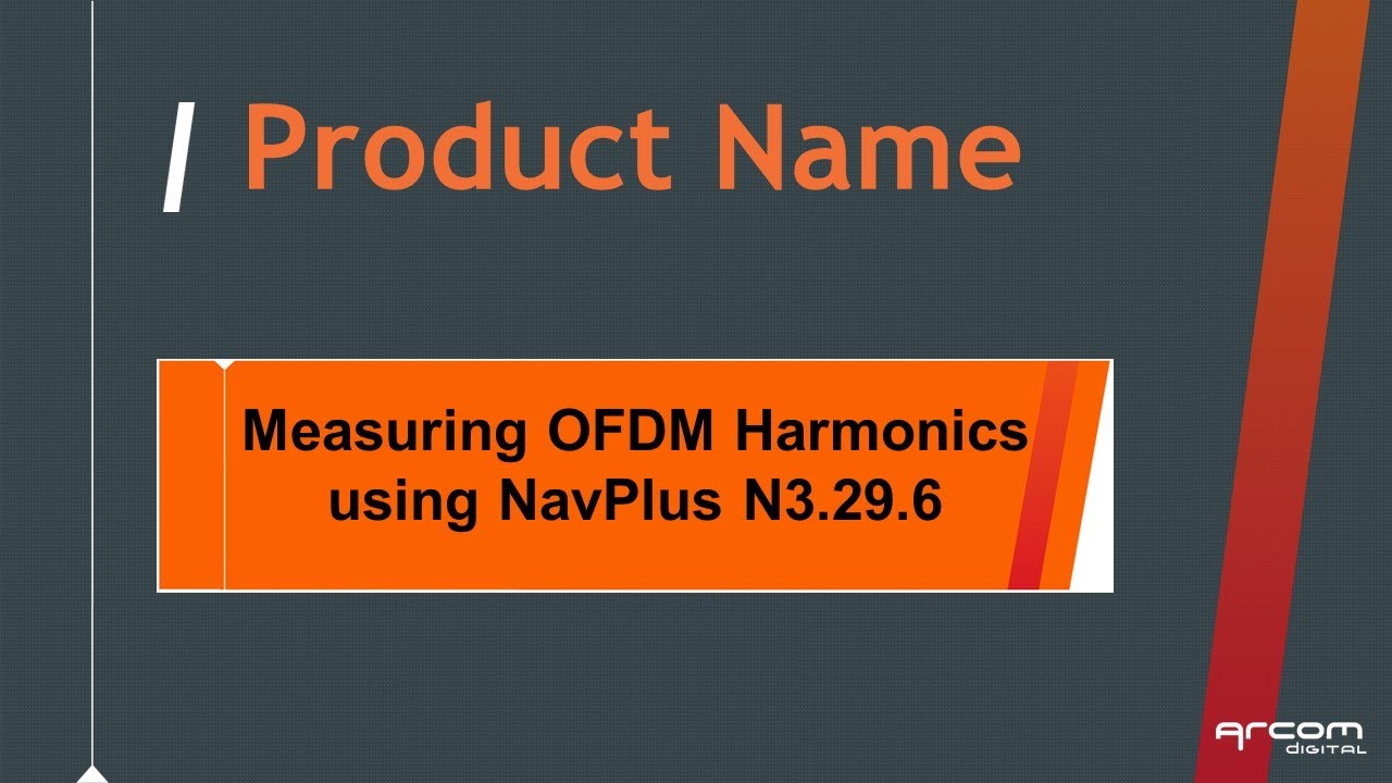 Measuring OFDM Harmonics using NavPlus N3.29.6