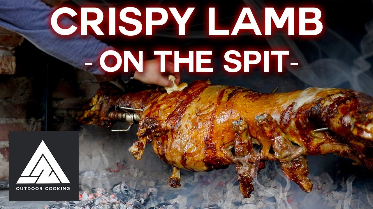 Extraordinary Crispy Lamb on the Spit | full recipe 🔥