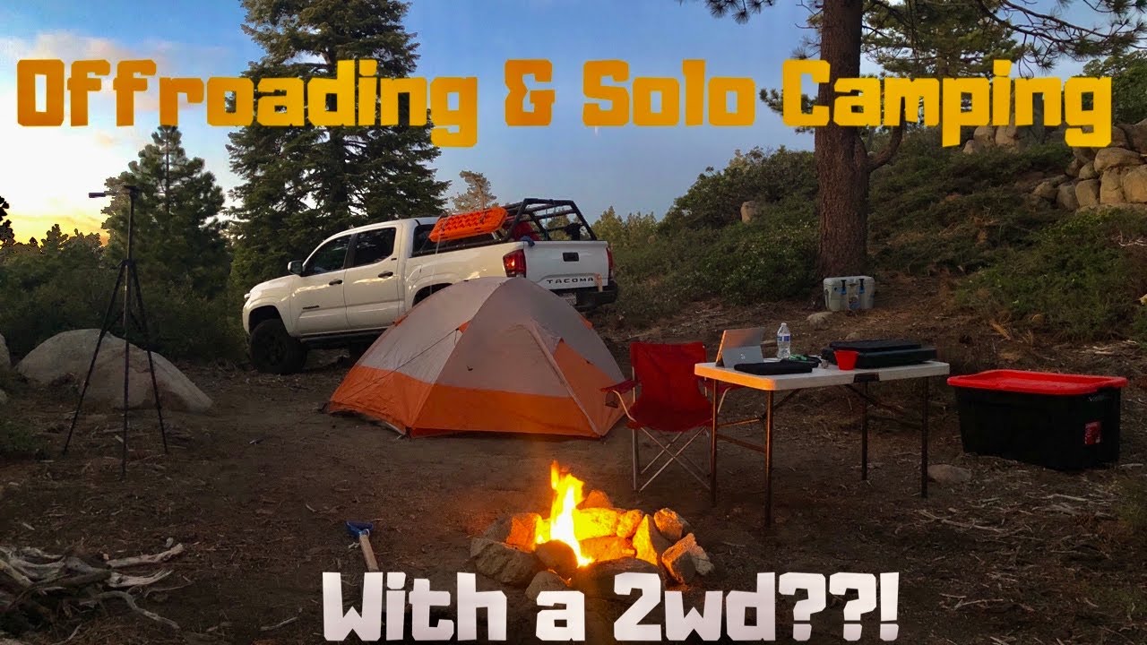 Taking my 2WD Tacoma off-road AGAIN ! & Solo camping for the first time !?
