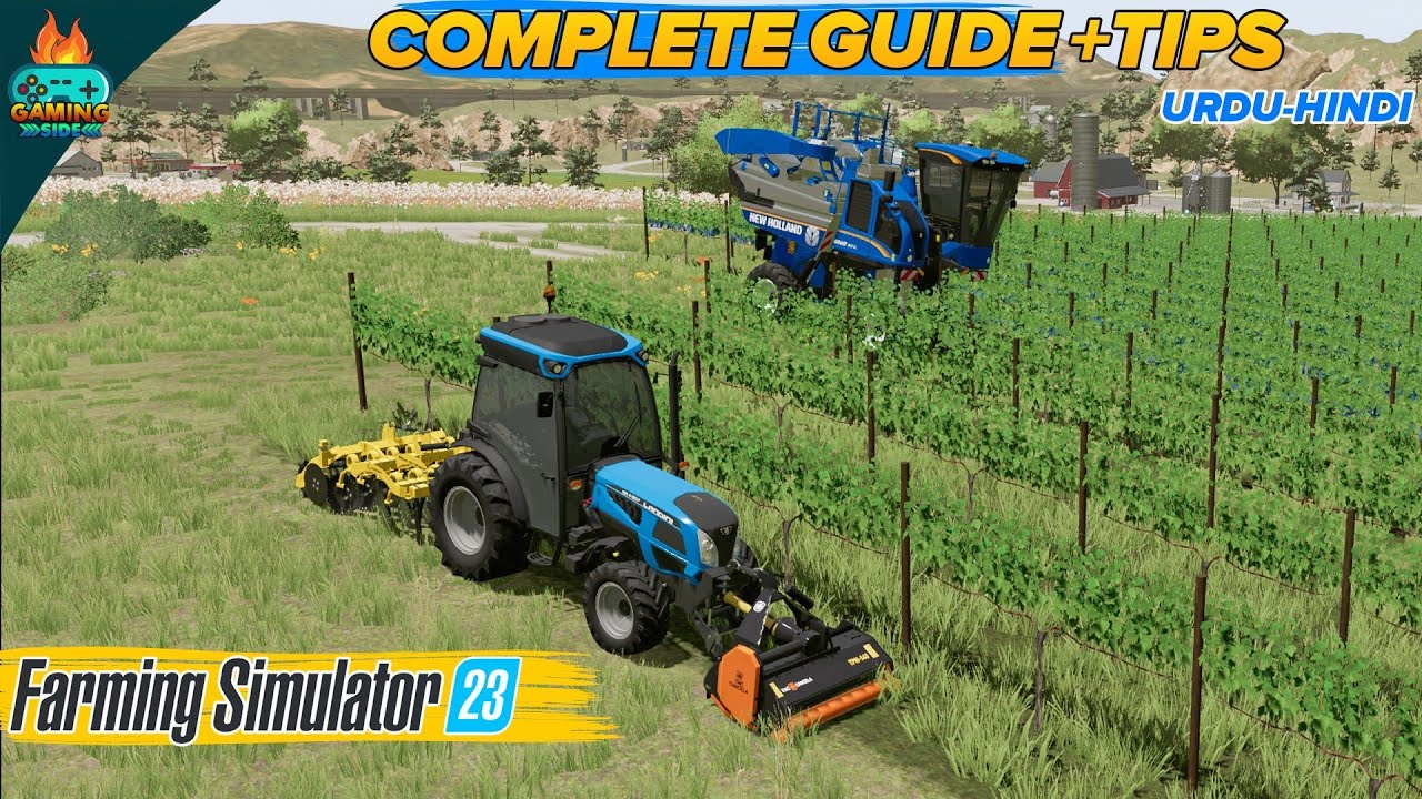 How to Grow & Harvest Grapes in Farming Simulator 23 Mobile Android iOS - Tutorial/Guide Urdu Hindi