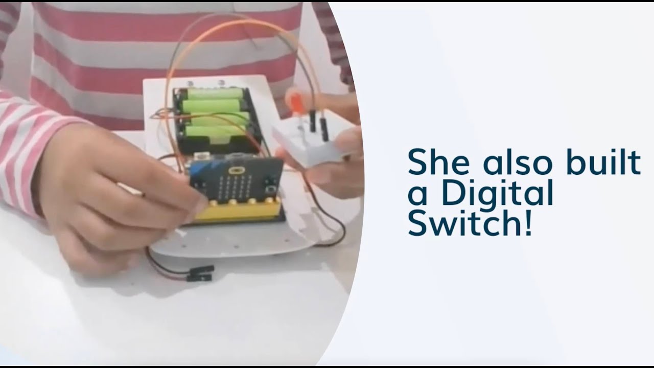 Diti from grade 4 built her own Digital Switch | CurioEd Champ