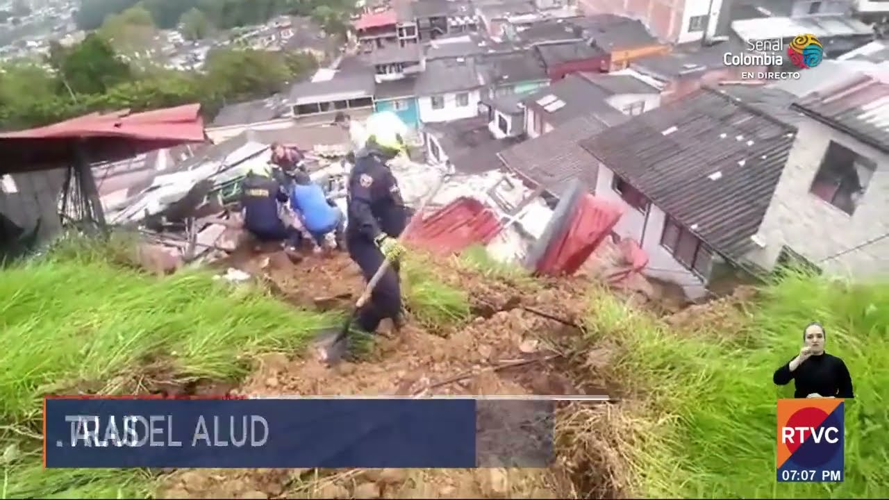 Deslizamiento en Manizales arrasó con al menos 10 viviendas | RTVC Noticias