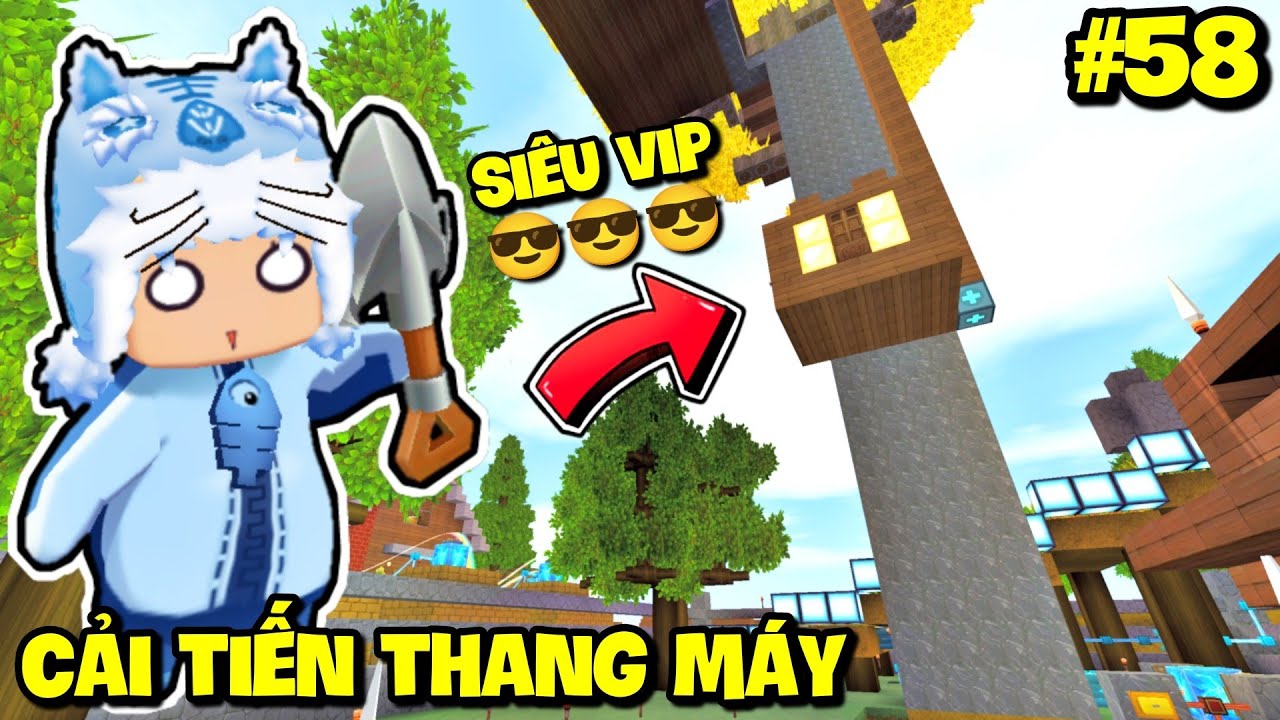 SINH TỒN THẾ GIỚI MỚI TẬP 58: MEOWPEO NÂNG CẤP THANG MÁY THÀNH THANG MÁY VIP PRO TRONG MINI WORLD