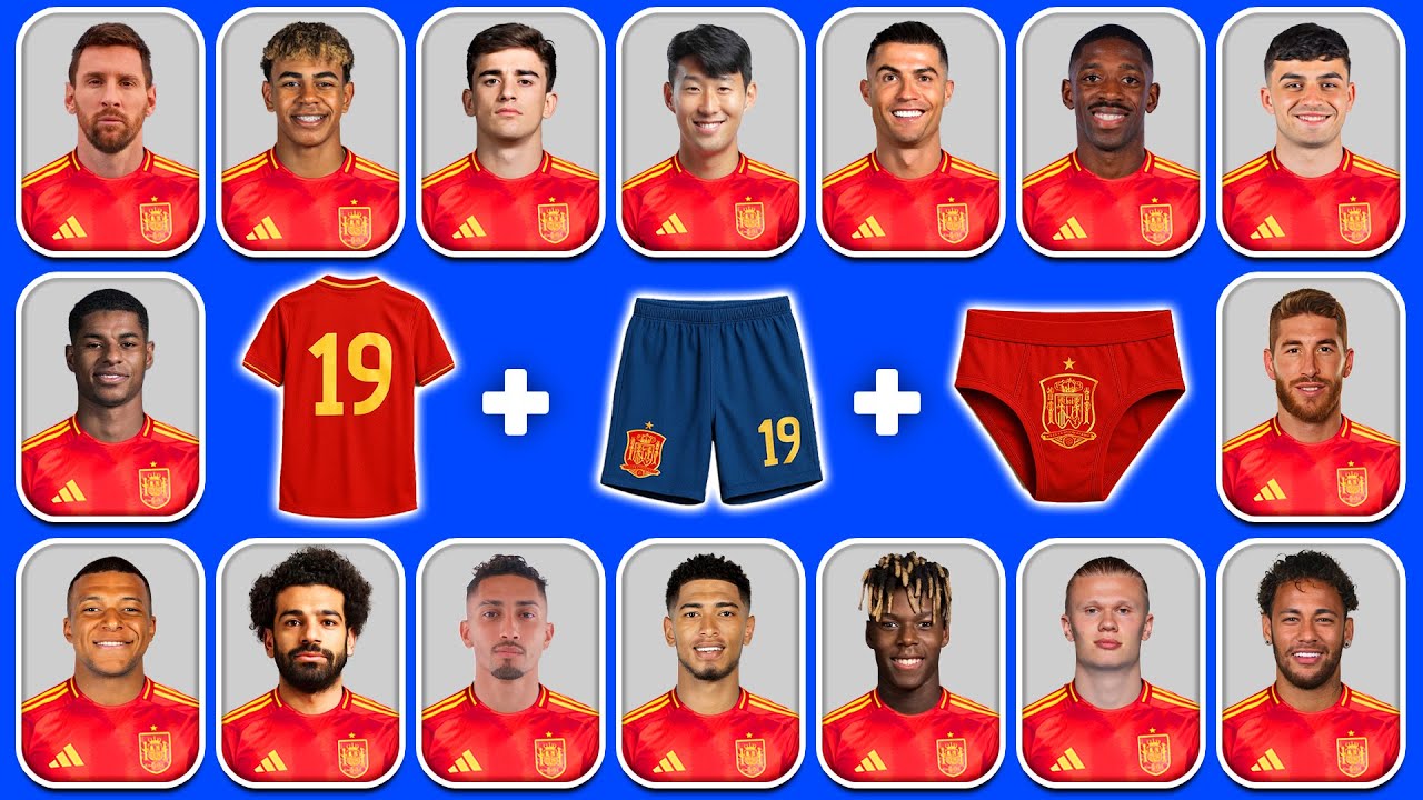 QUIZ del fútbol🐐️🏆Adivina el jugador por Emoji, Camiseta y momentos del futbolista | Yamal, Mbappé