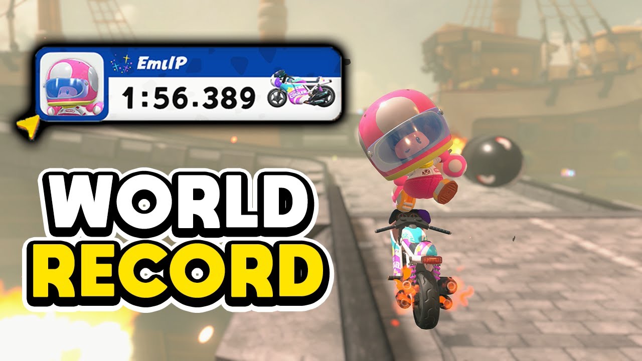 [WR] Airship Fortress - 1:56.389 - EmilP (Mario Kart World)